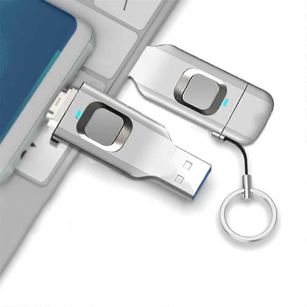 Fingeravtryck USB-minne Metall OTG Pendrive USB3.0 Typ C 32G