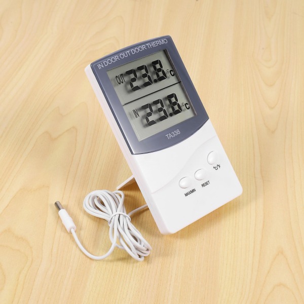 Digitalt termometer indvendig udvendig temperatursonde