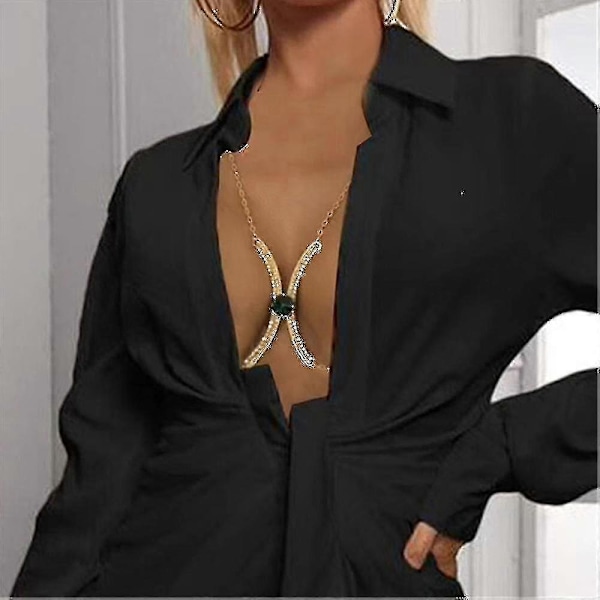 Kroppskjede Rhinestone BH Lingerie Kroppskjede