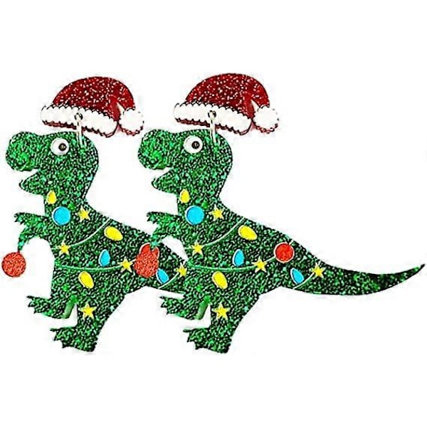 Damer Juleøreringe Dinosaur Øreringe Piger Julepynt Gaver