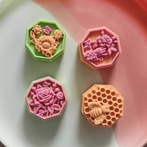 Månekakeform i plast for dekorasjon, for baking, DIY månekake bakeverktøy