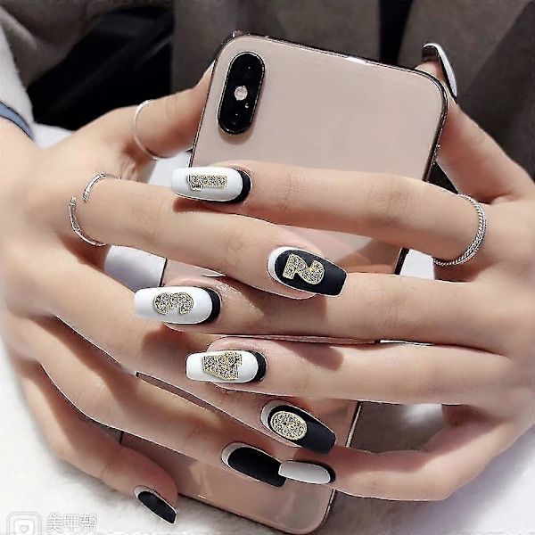 Nummer Nagel Charmnummer Charm Legering Nagel Strass Nagel Stenar för Kvinnor Nagel DIY Konst