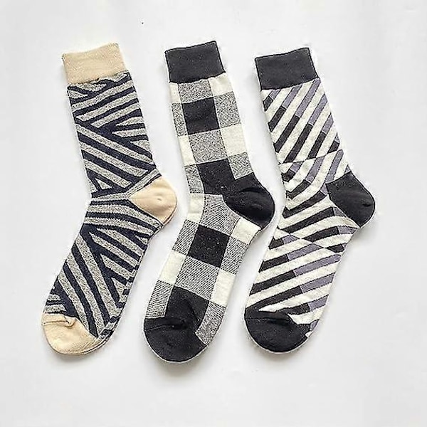 Miesten hauskat sukat - Värikkäät, hauskat puuvillaiset novelty-sukat, taidesukat