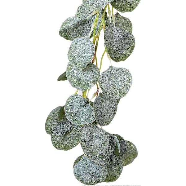 Kunstig Eucalyptuskrans Kunstig Silke Eucalyptusblader Vines Håndlaget Krans Grønt Bryllup Bakgrunn Bue Veggdekor 1stk