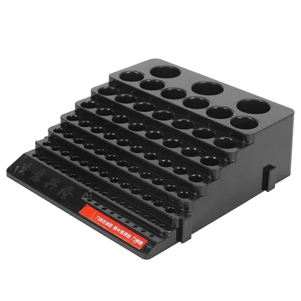 Borebit Opbevaringsboks Fræser Sparer Plads Bore Afslutningsholder Organizer Etui Boks DIY Træ