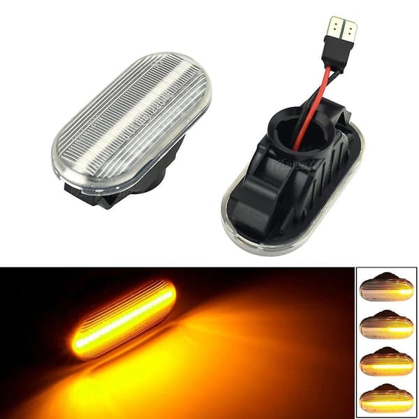 Sekvensiell dynamisk LED-sidemarkør blinklys for Nissan Tiida C11 Note E11 Ne11 Armada Versa Navara D40 Qashqai J10