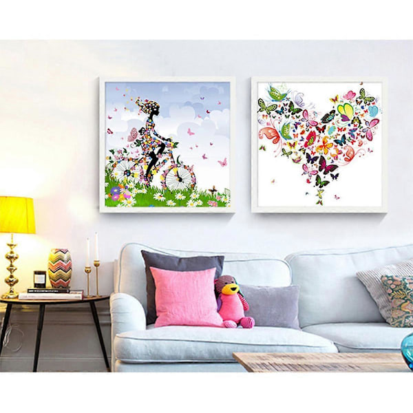 Wekity Blomsterfe Väggkonst Canvas Print Poster, Enkel Mode Vattenfärgskonst Ritning Dekoration för Hem Vardagsrum Sovrum Kontor och Barnkammare