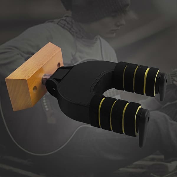 Guitar Væghængt Træbase Tilbehør Roterende Guitarophæng Holder Støtte Stativ Guitar Bas Ac