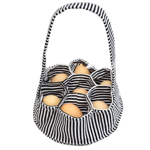 Egg Samling Organizer Eggposer Lerret Egg Samlekurv Bærbar Eggkurv Egnet for