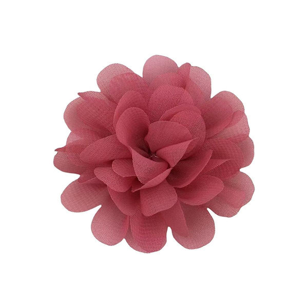 30 stk 7cm Chiffon Gauze Blomst Kunstig Stoff Silke Blomst Hode For Diy Bryllup Fest Hjem Blomster