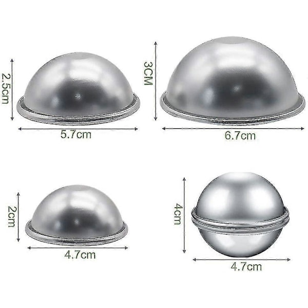 badebombeform, badebombeform, 18 stk. badebombeformsæt