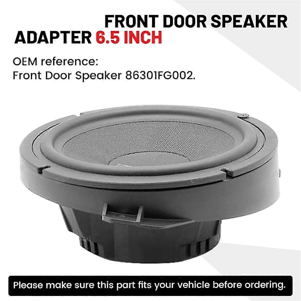 Fordør Højttaler Adapter 6.5 Tommer til Subaru Forester Impreza Outback WRX/STI Audio Højttaler Spacer