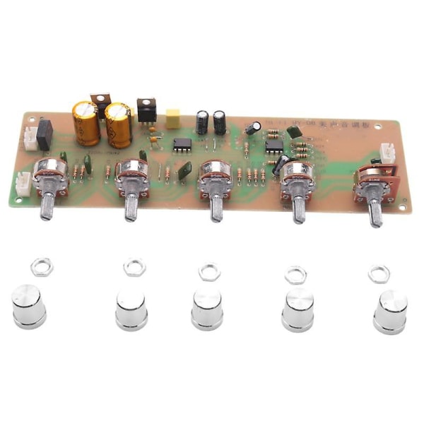 2.0 Hifi An4558 Audio Preamplifier Bass Midrange Treble Balance Adjustable Audio Preamp Finished Bo