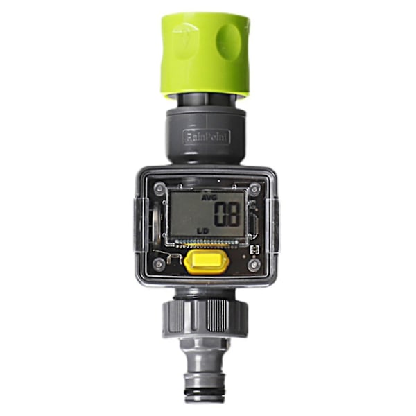 Digital Water Flow Meter Hose Water Meter Compitiabe With  Outdoor Garden Rv Hose Ft