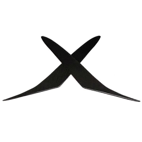 Strålkastare Ögonbryn Kolfiber Frontlampa Ögonlock Trim Dekaler Passar för Mazda RX8 Coupe 2004-2008