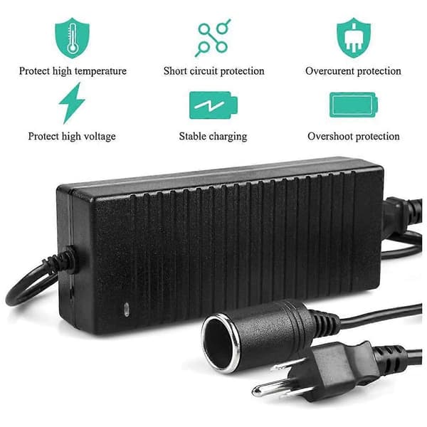 Auton virtalähde AC-adapteri DC 110V / 220V - 12V 10A virtalähdeadapteri EU-pistoke