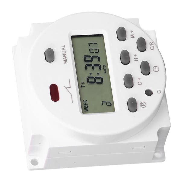 Elektronisk Timer Programmerbar LCD Digital Tidsstyringsrelæ 16 Til 16 Fra Cn101AAC220-240V