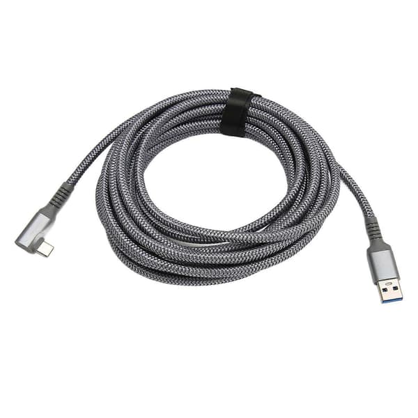 för Quest 2 Link VR-kabel Nylonflätad Höghastighetsdataöverföring Laddningskabel VR-tillbehör för VR-headset Gaming PC 5m / 16.4ft