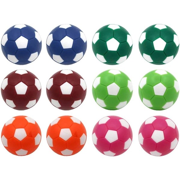 Table football table football replacement balls mini multi-color 36 mm official table football 12 pack