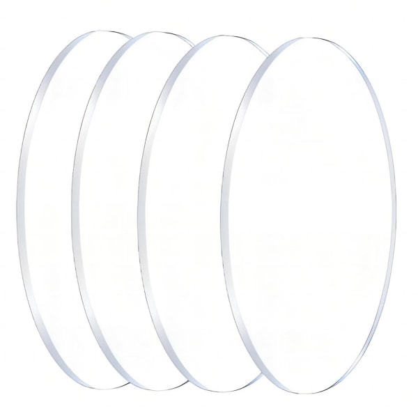Genomskinliga runda akrylplåtar 8 tums diameter 1/8 tum tjocka plexiglascirklar för skyltar, tryck, ca.