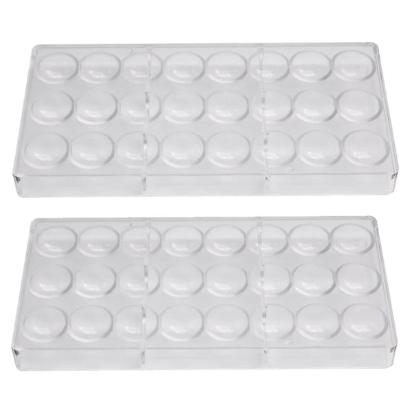 2 Pack Polycarbonate Chocolate Mold Candy Making Molds,chocolate Shaped Tray For Jelly,truffle,swee