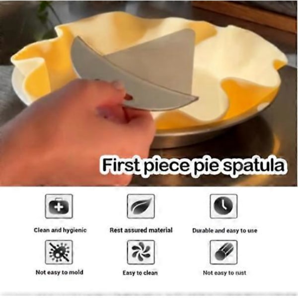 First Slice Paiespatel, trekantet paikutter, profesjonell pizzakakeserver