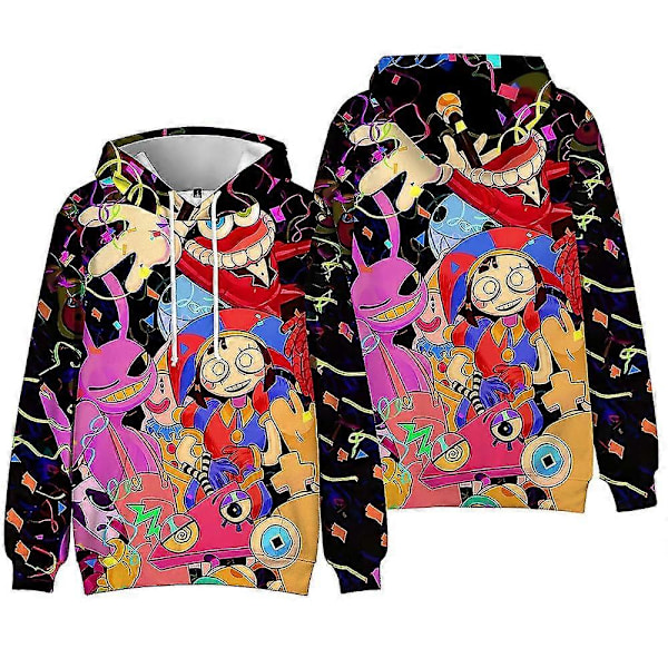 The Amazing Digital Circus Barn Hettegenser Genser Pullover Topp for Barn Gutter Jenter