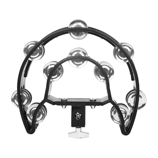 Drum Set Double Row Rattle, Clip-on Hi-hat Bell Stand, Extended Hand Bell, Jazz Drum Double Row Han