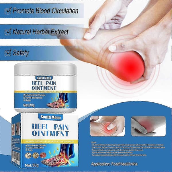 2 stycken South Heel Pain Paste Hälsporre Smärtlindring Stel Båge Spänning Smärtmassage Kräm