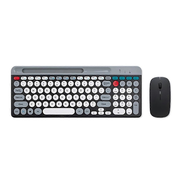 2.4G Trådlöst Tangentbord Mus Combo Bluetooth Färgglatt Tangentbord