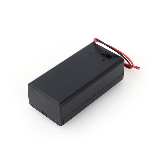 Slitesterk 9V Volt Batteriholderboks med PÅ/AV-bryterdeksel