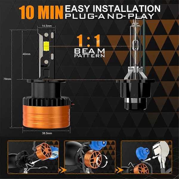 2 STK 110W LED Høy kvalitet V31 For Ny D-serie Bil LED Frontlykt
