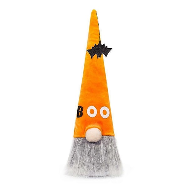Halloween Ansiktslös Dock Bat Stående Dvärg Plyschdocka Halloween Dekorationssats C