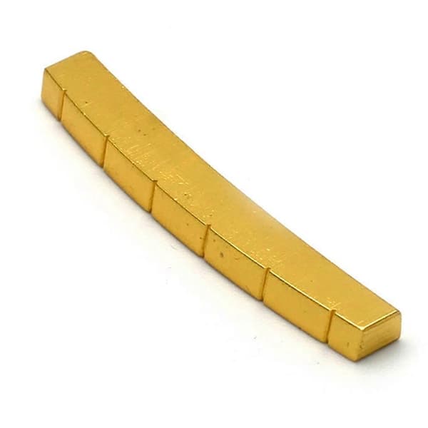 42mm Mässing Böjd Botten 6-Strängs Spårad Mässingmutter för TL Elgitarr Ersättningstillbehör Pa