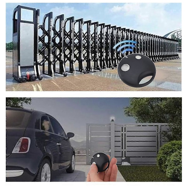 433.92mhz Garageport Fjernbetjening 50m Trådløs Transmission Garageportåbner til Alarm Rullegardinsdøre 2 Nøgler