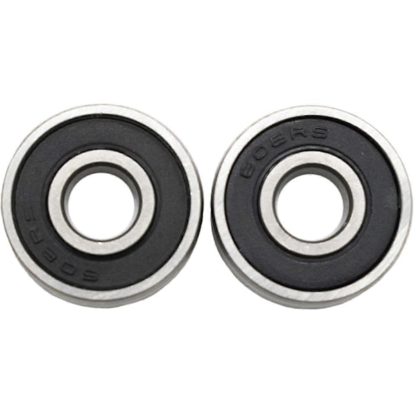 Kuglelejer 608rs Høj Kvalitet Friktionsfri ABEC 9 Skateboard Rullelejer til Skateboards 20 stk. Sort