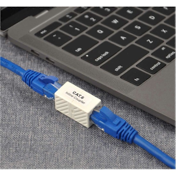 6-delt RJ45 CAT6 Inline Kobling, Hunn til Hunn