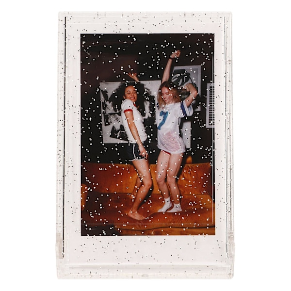 Foto Opbevaringsboks kompatibel med 3 Tommer Instant Kamera Foto PC Mini Foto Holder Etui med Håndreb kompatibel med Billeder Kort Transparent Glit