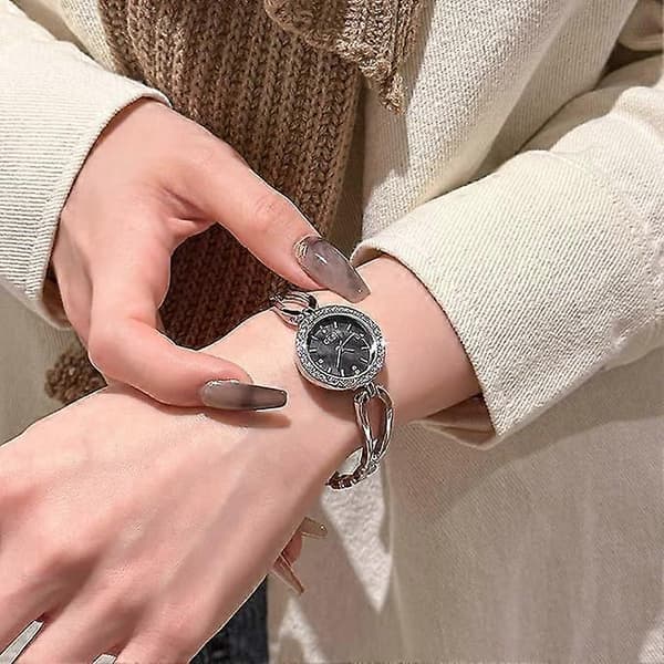Dame Mode Quartz Armbåndsure Elegant Ur til Kvinder Vandtæt Rustfrit Stål Armbånd Luksus Dameur