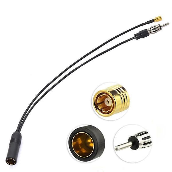 Bilradio Stik DAB+ FM/AM SMB Antenne DIN Splitter Antenne Konverter Adapter Kabel