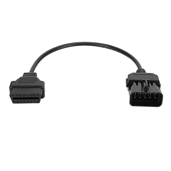 10-pins til 16-pins OBD2 Diagnostisk Kabeladapterkontakt Passer for Opel