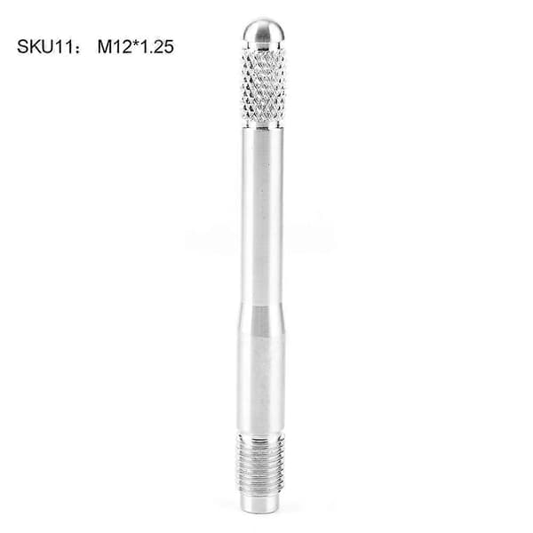 Dækpositioneringsnål Hjulmontering Afmontering Justeringsværktøj Rustfrit Stål M12 Universal Sølv M12 x 1,25