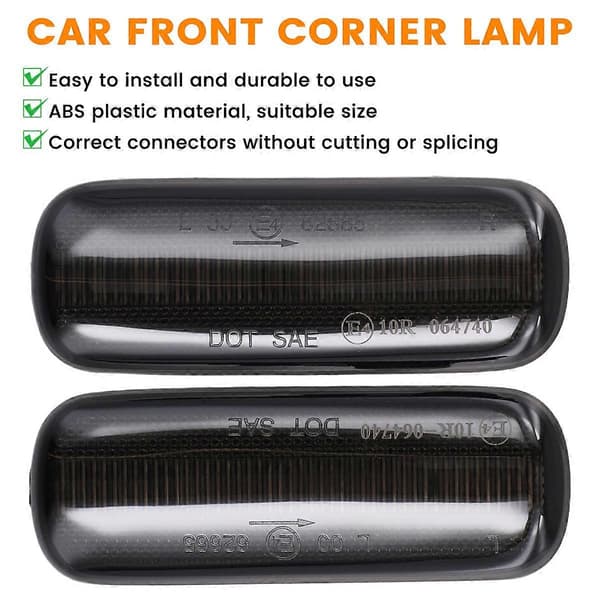 Dynamiske LED-sideblinklys til sidespejle blinklys til C4 MKI Coupe Hatchback Sedan 2006-2010 6325G2 Bildele