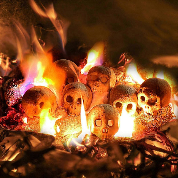 Halloween-koristeet Halloween-kallo Dekoratiiviset keramiikat Uusiokäyttöiset Halloween-juhlan koriste-esineet Uuniin poltettavat rekvisiitat 4 kpl
