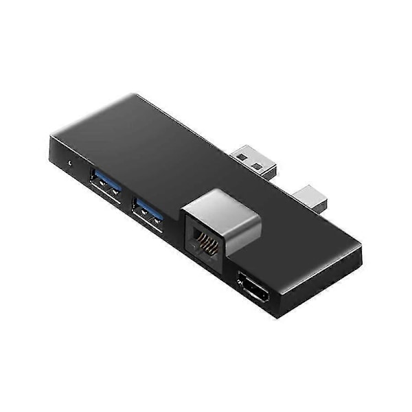 Docking Station Hub til Surface Pro 4 5 6 med 4K HDMI-kompatibel TF-kortlæser Gigabit Ethernet 2