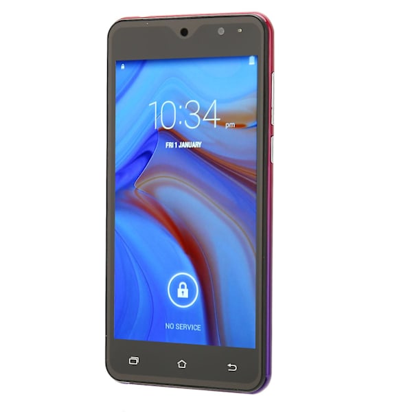 5-tums Smartphone för Android 11 2.4G 5G Wifi 5MP Front 8MP Bakre Kamera 4800mah MT6580 8 Kärnor 1920x1080 2GB RAM 16GB ROM 100?240V Lila EU-kontakt