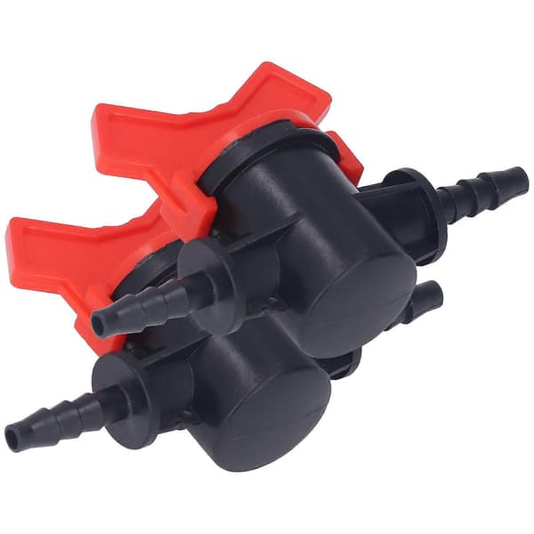 2 stk. Flow Regulator ABS Plast Væskekontroll Stoppventil Vannpumpe Rett Gjennom Ventil 4mm Ytre Diameter