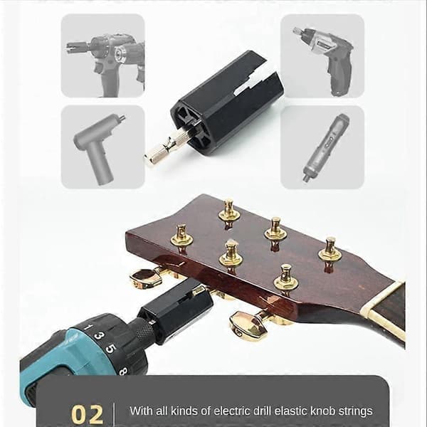 Multifunktionel Guitarstrengsvinder til Bas Akustisk Elektrisk Guitar Bas Tilbehør Luthier Også