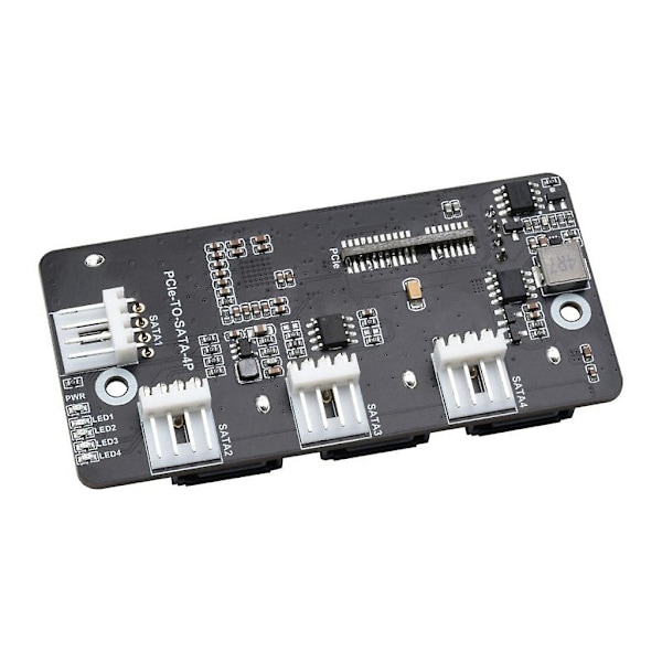 PCIe till 4-kanals SATA3.0 Expander Stödjer Compute Modules 4 CM4 4ch SATA3.0