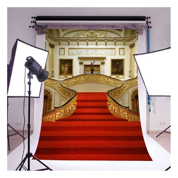 Slottsfotobakgrunner Vinyl 5x7ft Luksus Bryllupsbakgrunn Fotorekvisitter